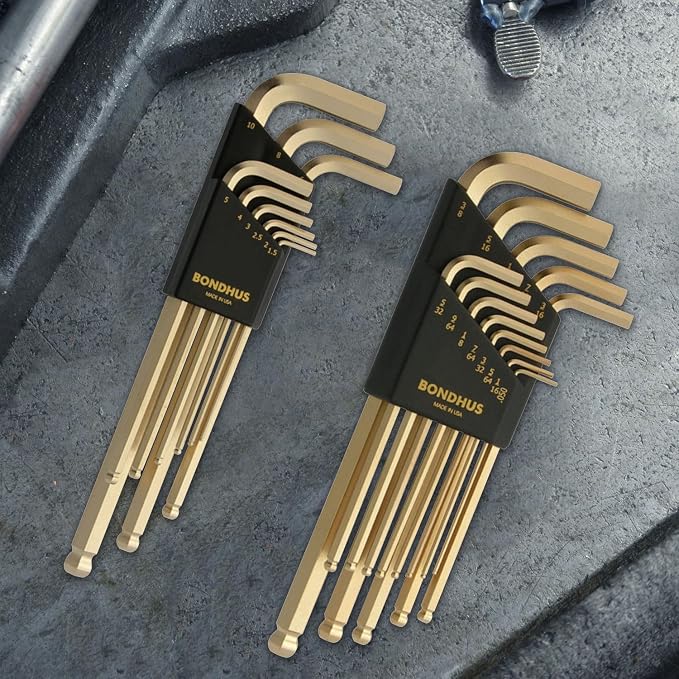 Bondhus 20899 Balldriver GoldGuard L-Wrench DblPK,38099 1.5-10mm&37937 .050-3/8"
