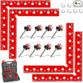 Corner Clamps for Woodworking,4pcs corner clamps With Box, 5.5" Aluminum Alloy 90 degree right angle clamp, Positioning Square Tools for Frame, Cabinets, Drawers,Box.