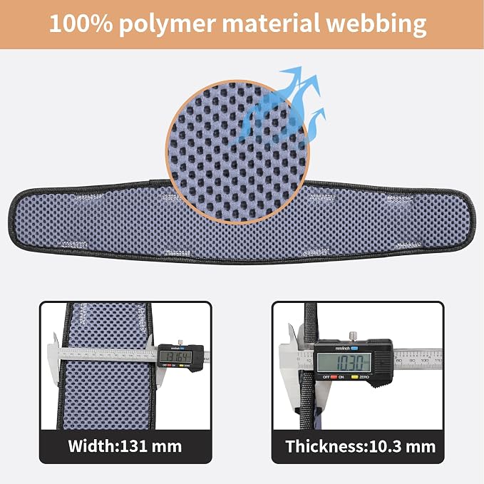 DIJJIG Full Body Safety Harness OSHA/ANSI Compliant for Construction | 5-point adjustable fall protection harness with padded design for roofing and construction work