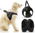 Gooby Escape Free Easy Fit X Step-in Dog Harness, Vegas Black, X-Small | Patented escape-free, tightens on back-out; Choke-free X-frame + V-neck; Quick-release buckle; Reflective trim