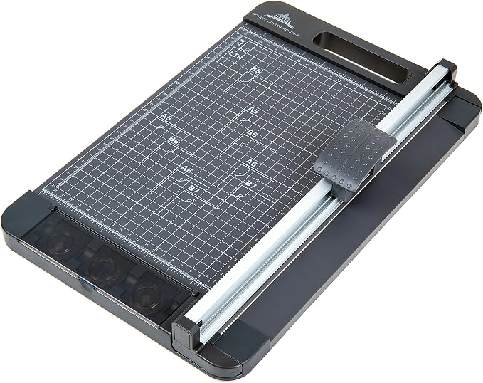 3-Way 12.6 Inch (A4 size) Rotary Trimmer Cutter Perforate & Scallop | A4 Size, Perforate Option, Scallop Options included