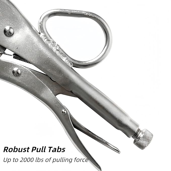 Vice Grips Locking Pliers, Heavy Duty Sheet Metal Duck Bill Plier Tools, High Carbon Steel Metal Bending Welding Pliers Clamps with Large Pull Tabs Adjustable Pressure