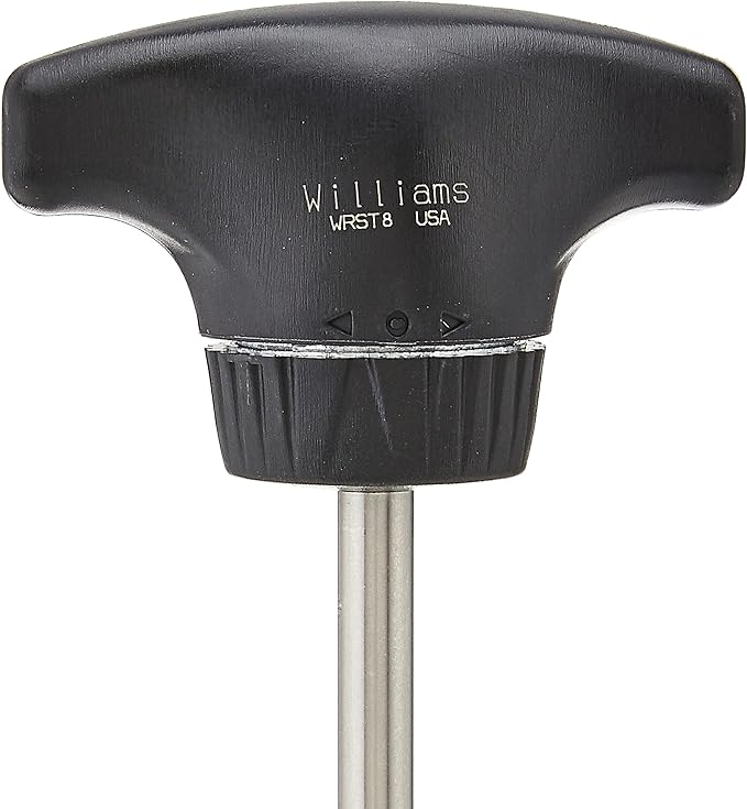 Williams WRST8 Ratcheting Screwdriver, Comfort Grip T-Handle, 7-7/8" Blade,Black
