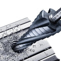 GRENPRO Step Drill Bit for Metal, 3/16" - 7/8" Four Spiral Flute Cobalt 12 Step Drill Bits, 1/4" Hex Shank Step Bit for Stainless Steel, Plastic, Copper, Aluminum, Wood, PVC, Hardened Steel