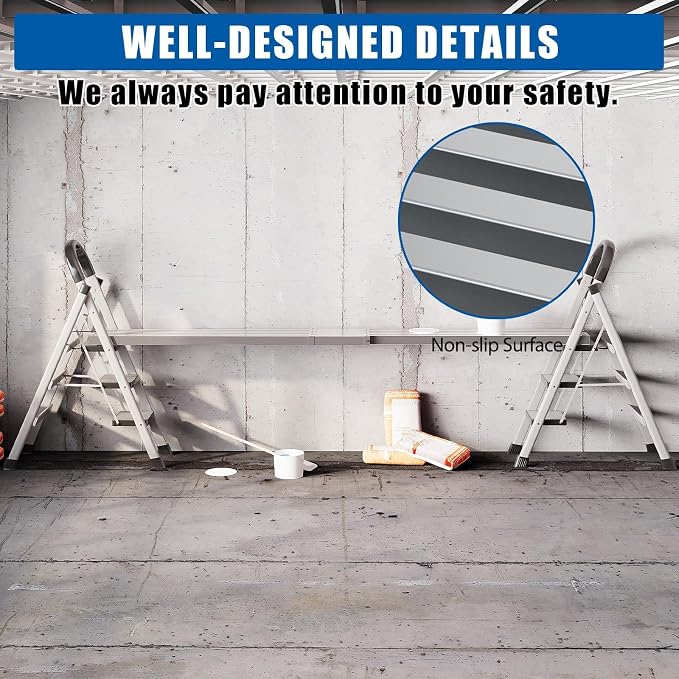 Aluminum Telescoping Work Plank for Ladders, Adjustable Aluminum Plank,6-9ft,440lbs Capacity,12.5" Wide,Anti-Slip Platform Ideal for Home Renovation and Construction