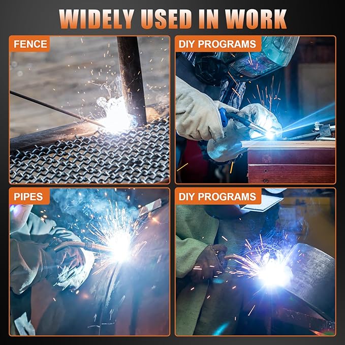 HIZONE Multifunctional Welders Plasma Cutter Combo 200A，8 in 1 Multiprocess Welder Gas MIG/PULSE MIG/MAG/Flux Gasless MIG/HF TIG/Stick/CUT/SPOT MIG 110/220V Dual Voltage Aluminum Welding Machine