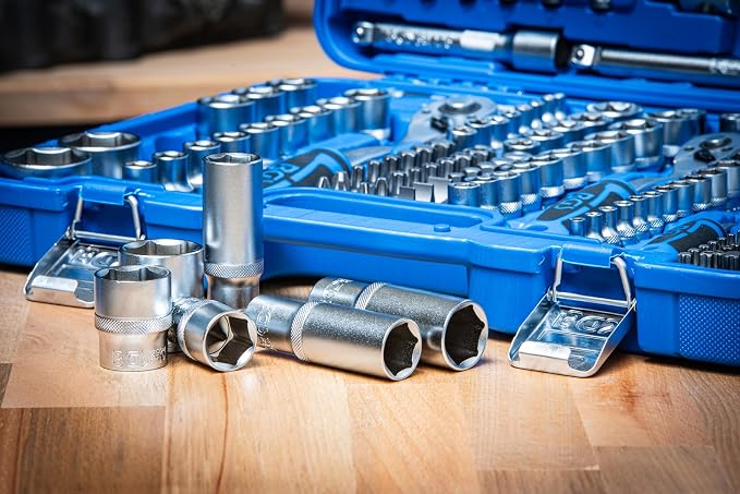 BGS 2243 | Socket Set Hexagon | 6.3 mm (1/4") / 10 mm (3/8") / 12.5 mm (1/2") Drive | 192 pcs.