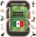 FIFA Mexico 26 Wooden Puzzle for Adult, 200 Pieces Irregular Shape Puzzle, 5MM Thick,Creative Collectible Gift for Fans, Officially Licensed Product, 9.3 x 12