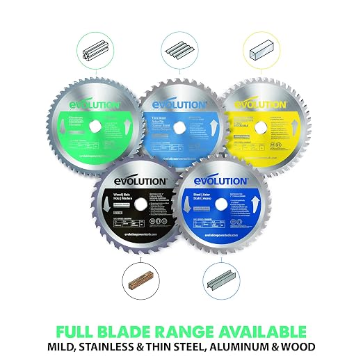 Evolution Power Tools 180BLADEAL Aluminum Cutting Saw Blade, 7-Inch x 54-Tooth
