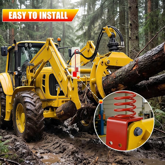 Hydraulic Hose Holder Tractor - 0.3" (8cm) Thick Plate Hydraulic Hose Saver, Bolt-On/Weld-On Hydraulic Hose Hanger Clamp, Rust-Proof | Heavy Duty for Skid Steer & Outdoor Use 1PC Red