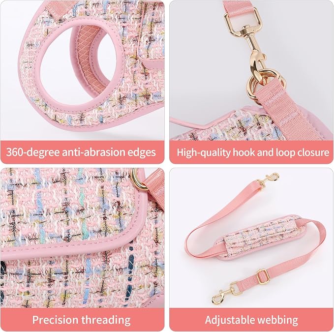 Wakytu Dog Lift Harness Dog Carrier Sling for Small Dogs & Cats,S | stylish puppy sling carrier with handle & pocket,adjustable leash,walking & travel