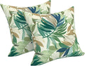 LVTXIII Outdoor Pillows 20x20 Inch, 2 Pack Large Decorative Square Throw Pillows with Inserts for Couch, Bed, Floor Seating, Patio Furniture, Lush Leaf Green