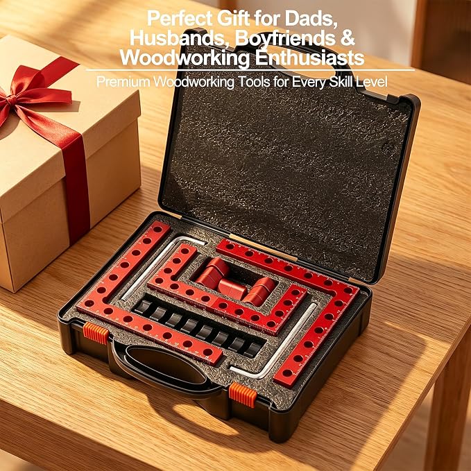 Corner Clamp for Woodworking, 90 Degree Right Angle Clamp, 8 Pack 5.5" & 2.5" Aluminum Alloy Positioning Squares for Cabinets & Picture Frames