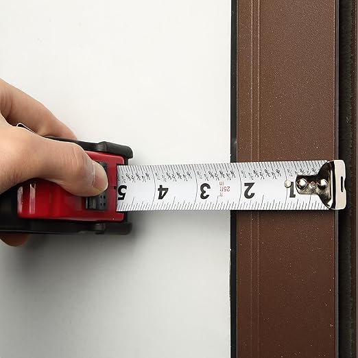 Mr. Pen- Retractable Tape Measure 25 ft, Red, Easy Read, Steel Retractable Measuring Tape with Fractions, Ideal for Construction & DIY Projects