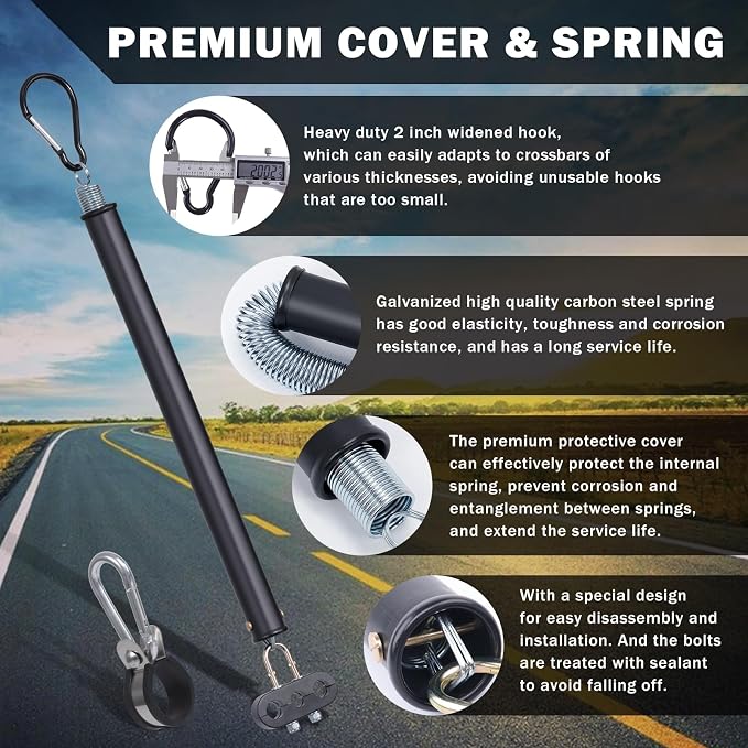 CheeMuii 16" Single Tender Spring Kit with 3-Hole & 3-in-1 Air Hose Holder