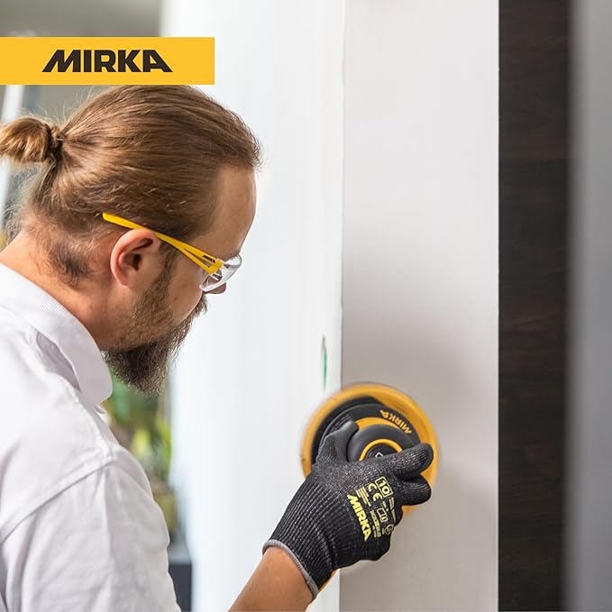 Mirka DEROS II 550 Dust-Free Sander with Case, 5 Inch Hook & Loop - 5.0mm Orbit Random Orbital Sander – 110V Electric Power Tool for Woodworking, Drywall, Automotive Car & Wood Sanding