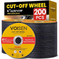 VOISEN 4 1/2 Cut Off Wheel,200 PCS Angle Grinder Cutting Disc 4-1/2" x 1/21" x 7/8" Thin Metal & Stainless Steel Cutting Wheel,Grinder Blades Professional Fast Cutting Disc
