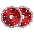 4.5" Diamond Blade for Angle Grinder, Super Thin Tile Saw Blades for Smooth Cutting, 2Pcs Indestructible Disc for Grinder Cutting Porcelain Ceramic Tile Granite Marbles Multi-Pack Value