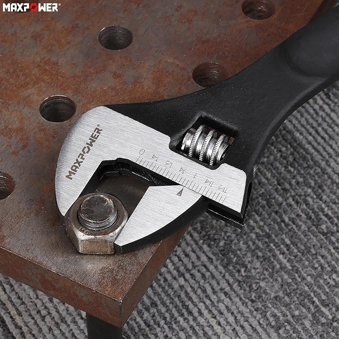 MAXPOWER 16 inch Spud Wrench, Max Jaw Opening 1-9/16 inch | Continuous-tapered Handle for Alignment