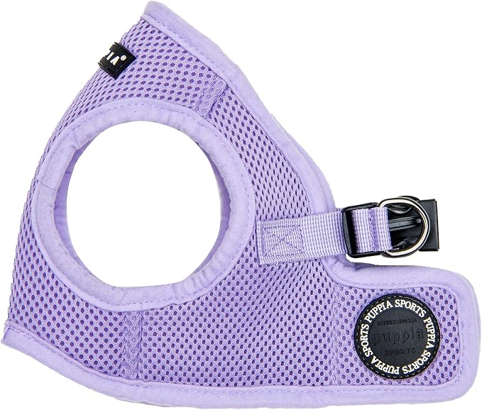 Puppia Soft Vest Dog Harness Step-in Padded Mesh No Choke No Pull Comfortable Walking Running Training for Small Medium Large Dogs, Violet, X-Small