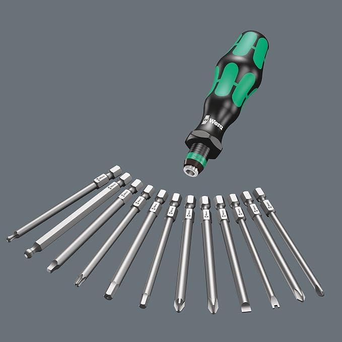 Wera Kraftform Kompakt 62 Bitholding Screwdriver and Pouch Set, 33-Pieces