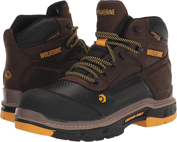 Wolverine Men's Overpass Composite Toe Waterproof Work Boots