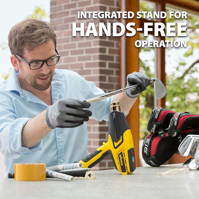 Wagner Spraytech 0503063 FURNO 500 Variable Temp Heat Gun, 2 Nozzles & 12 Temperature Settings Ranging 150°F-1200°F, Electric Heat Gun for Paint Removal, Bending PVC, Crafts and More (Pack of 3)