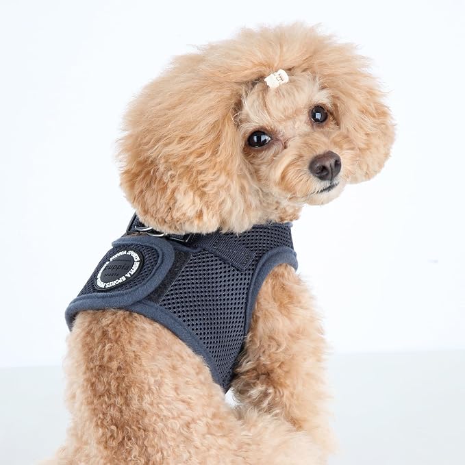 PUPPIA International Soft Vest Harness, Large, Grey