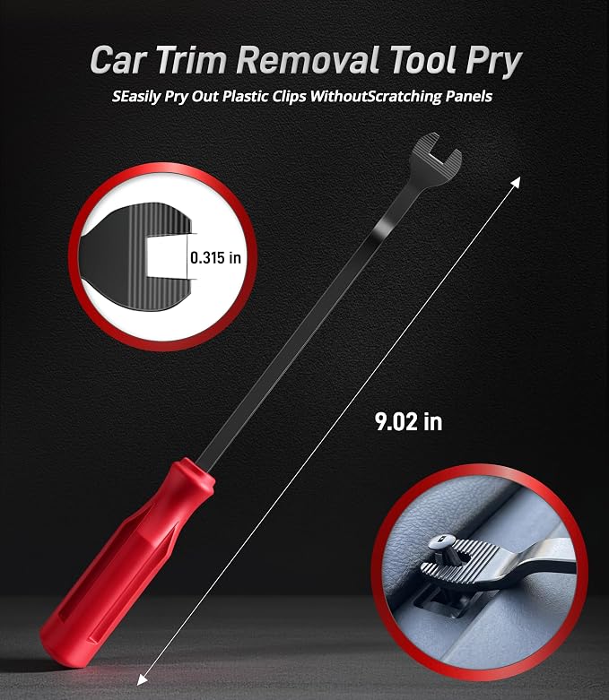 Fuel Line Pliers Set 8 Pcs, Fuel Line Hose Clamp Removal Pliers, Push Pin Tools, Relay Puller, Panel Clip Remover & Filter Caliper, Spring Clamp Plier for Fuel System Maintenance.