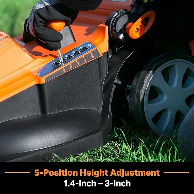 LawnMaster CLMF4817E 48V MAX Brushless Mower with 2X24V MAX 4.0Ah Battery and a Dual Charger