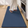 Color&Geometry Anti Fatigue Cushion Kitchen Mat for Floor -24"x71",Wide,Easy Clean, Water & Oil Proof, Anti Slip, Foam Rubber Runner Rug for Front Sink Comfort Standing,Blue