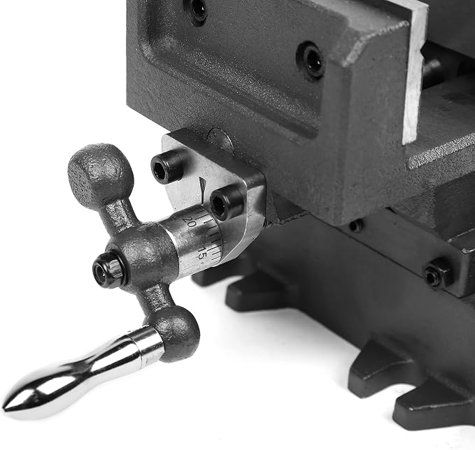 WEN Cross Vise, 4.25-Inch with Compound Slide for Mills and Drill Presses (CV414),Black