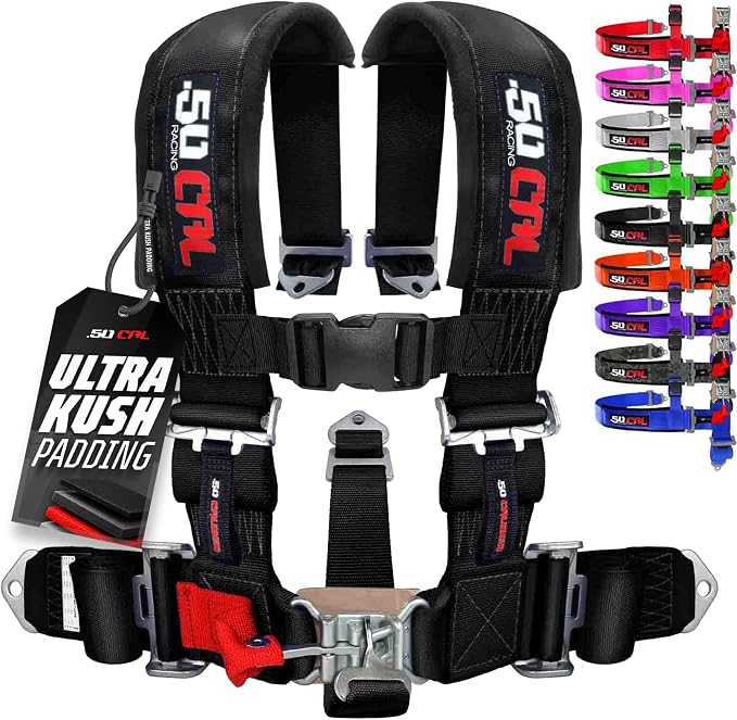 1pc Black 5 Point Harness for Bucket Seat, Race latch, 9 Colors Racing Harness 5 point UTVs, RZRs, Off Road Vehicles, and Race Cars [6001]