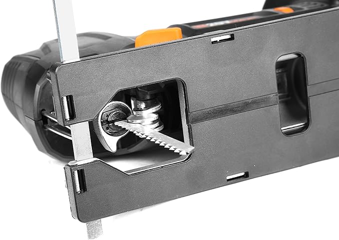 WEN Cordless Jigsaw, Brushless with Auto-Speed, 20V Max 4.0Ah Lithium Ion Battery, and Charger (20670)