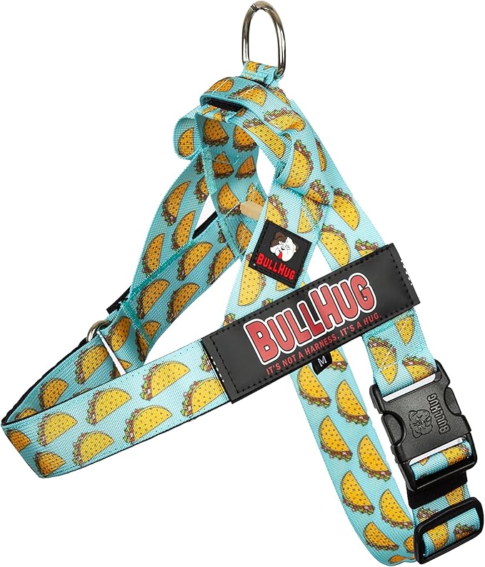 Adjustable Dog Harness– No Pull, No Choke – for English Bulldogs, French Bulldogs, Pugs & Broad-Chested Breeds – Easy, Safe Walks (Taco, Large)