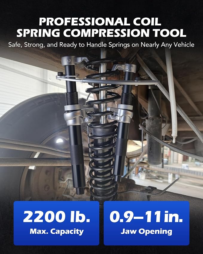 OMT Coil Spring Compressor Tool Set, 2200lb Strut Compressor Tool