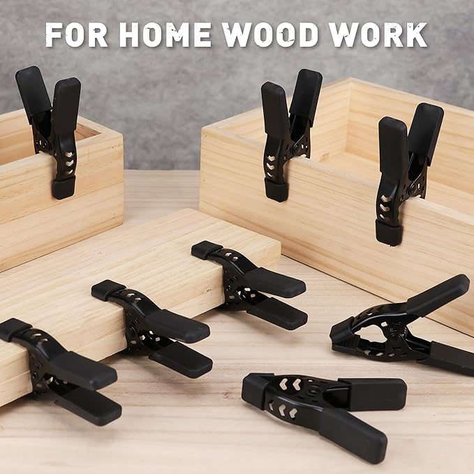 6-Piece Spring Clamps 4-inch Tarp Clamps Heavy Duty Woodworking Clips Spring Clips Metal Clamp Large Clamps Pool Cover Backdrop Stand Photograph Clamp