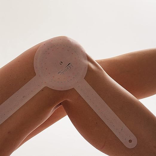 12 Inch Goniometer for Orthopaedic Use, 360 Degree Large Size Plastic Goniometer，Physical Therapy Angle Protractor Ruler for Knee Joints, Elbow, Shoulder or Hip
