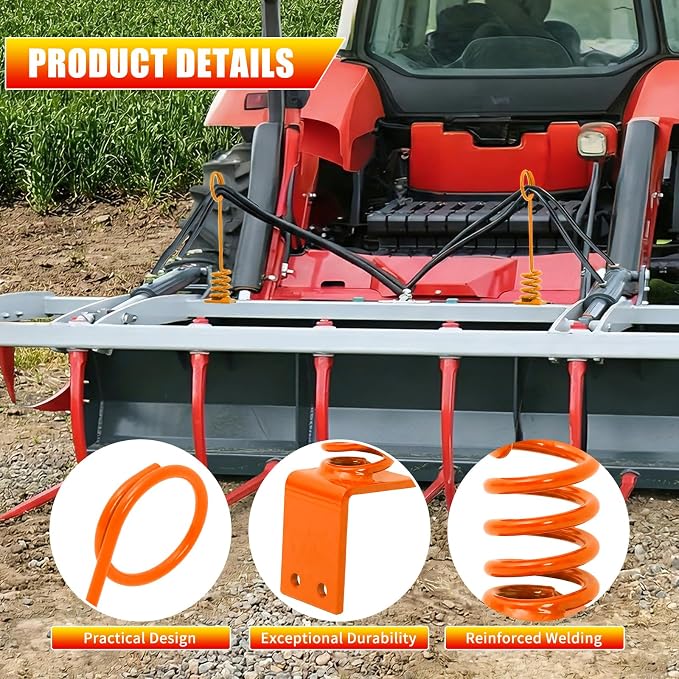 1PC Orange Hydraulic Hose Holder for Tractor 0.3" Thick Plate