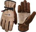 WZQH Leather Work Gloves for Men or Women. XX-Large Glove for Gardening, Tig/Mig Welding, Construction, Chainsaw, Farm, Ranch etc. Cowhide, Cotton Lined, Utility, Firm Grip, Durable. Coffee-grey 2XL