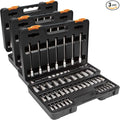 GEARWRENCH 44 Piece 1/4", 3/8", 1/2" Drive SAE/Metric Hex Bit Socket Master Set - 89086 (Pack of 3)