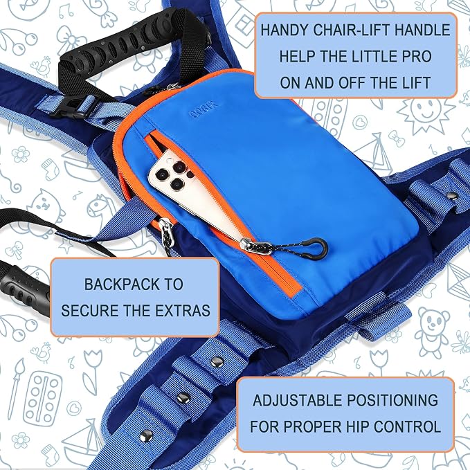 Ski and Snowboard Harness for Kids: Learn to Ski and Teach Your Child The Speed Control