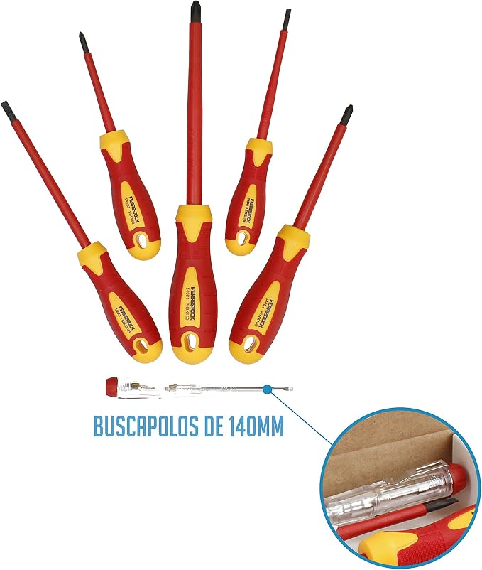 Ferrestock FSKDES106 Screwdriver Set of 6, FSKDES106E