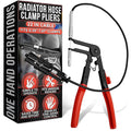 Hose Clamp Tool – Radiator Hose Clamp Pliers Automotive Tool – Corrosion-Resistant Carbon Steel with Ratchet Locking Mechanism – Controlled One-Hand Operation for Tight Engine Cooling System Repairs