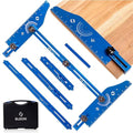 ELEON Stair Tread Template Tool - Aluminum Alloy Jig for Accurately Measuring Angle, Length, & Depth, Stair Gauge - Compatible with Many Types of Layout Projects (Up to 56"), Comes with Sturdy Case