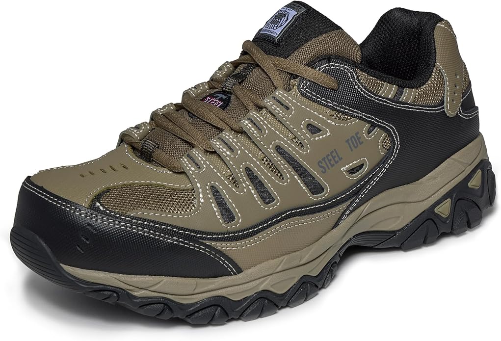Skechers Men's Cankton Steel Toe Construction Shoe - Electrical Hazard Rated, Memory Foam