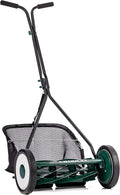 American Lawn Mower Company 1725-16GC 16-inch 7-Blade Reel Mower with Grass Catcher, Specialty Grass Mower, Green
