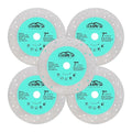 Rock Slab Grinding Disc - 7 inch Glass Cutter Disc(5pcs), Granite Cutting Blade, Diamond Grinder Wheel for Rock Slab, Stone, Tile, Marble, Granite, Glass Diamond Saw Blades