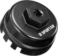 Spurtar Oil Filter Wrench for Toyota 6 Slots 14 Flutes Oil Filter Removal Tool 64mm Oil Filter Cap Wrench for Corolla, Prius, Prius Prime, Prius V, Matrix, CT200h, Scion iM/iQ/xD 1.8L Engine