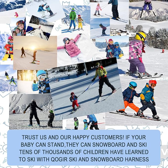 Ski and Snowboard Harness for Kids: Learn to Ski and Teach Your Child The Speed Control